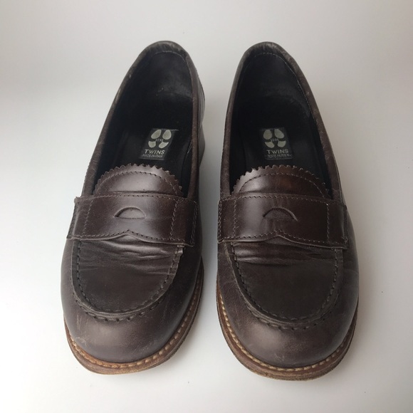 Twins | Brown Leather Loafers - Picture 1 of 4